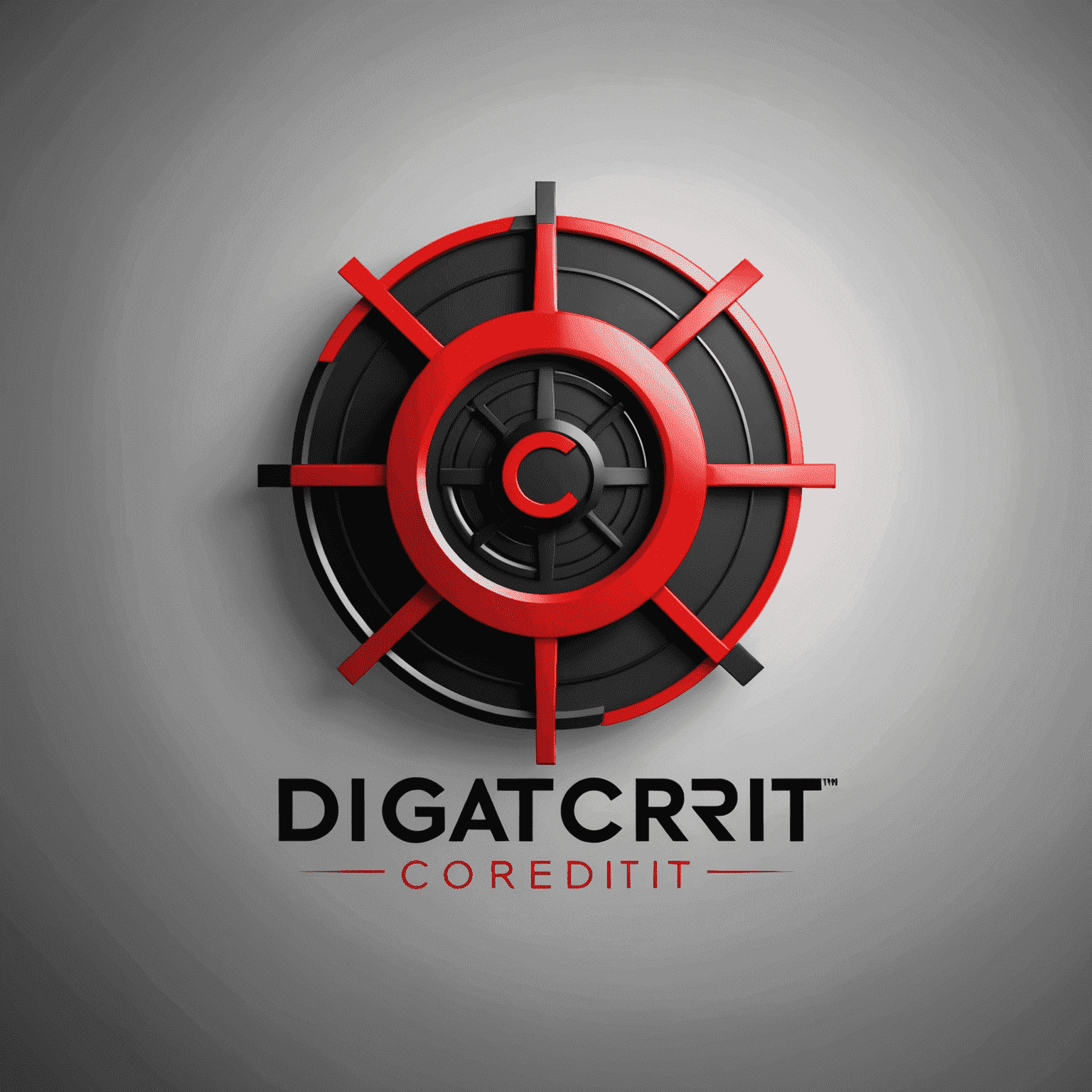 DigitalCoreIT company logo in red and black colors, depicting a stylized digital core